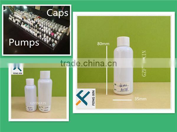 100ml white cylindrical perfume plastic bottle with screw cap