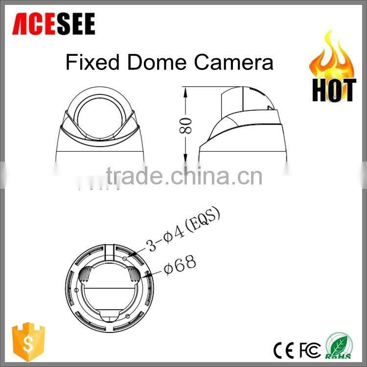 2016 Factory wholesales night vision auto fixed dome camera Ip Camera sony cctv Camera ADSB20A100B