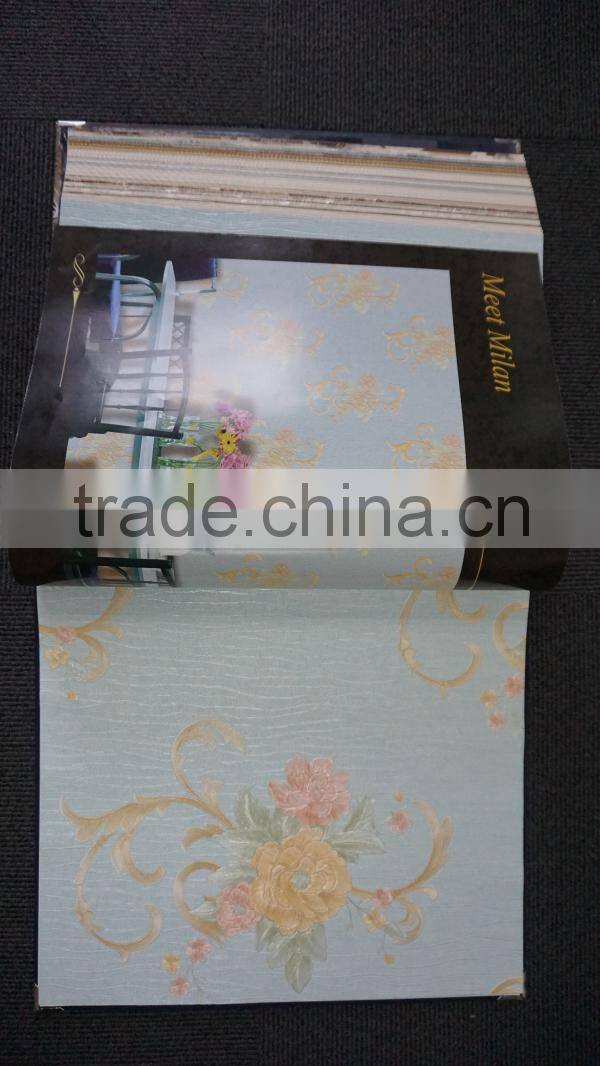 2015 new Italian design 500g pvc deep embossed 99910 series Meet Milan