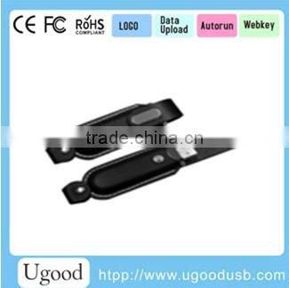 High quality bulk cheap gadget Leather USB flash drive, Stock Product full capacity USB Stick, Leather portable Flash memory