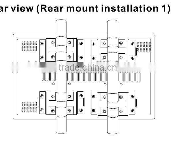 24 inch coach train metro bus LED monitor digital advertising player