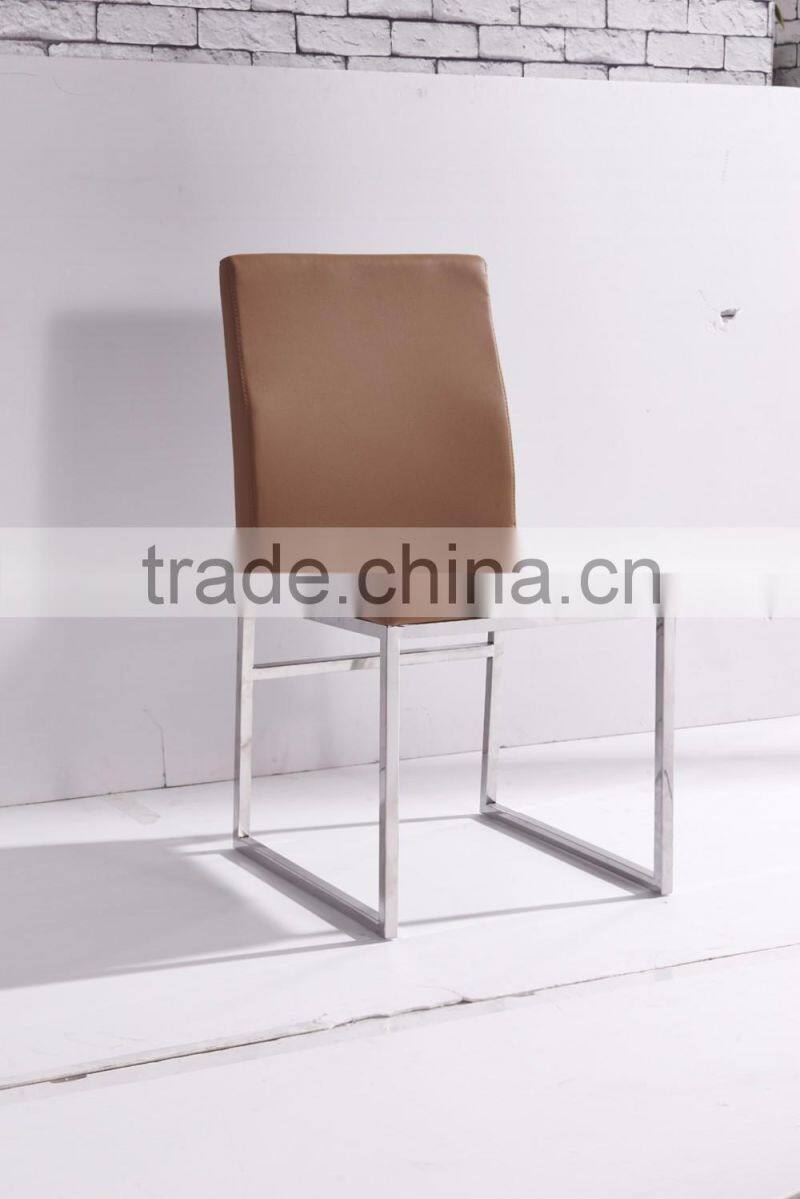 2016 popular design black color PU high rebound sponge +iron leather office chair four legs china supplier foshan