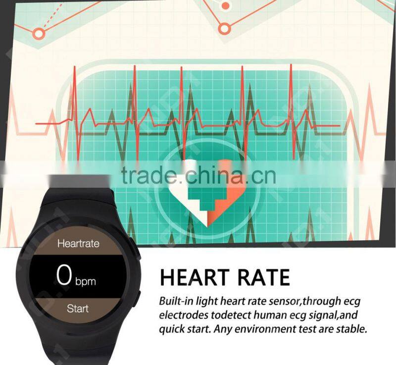 NO.1 G3 Bluetooth Smart Watch Phone Full Round Circle Wrist Smartwatch MTK2502 SIM TF Card Fitness Tracker for IOS android phone