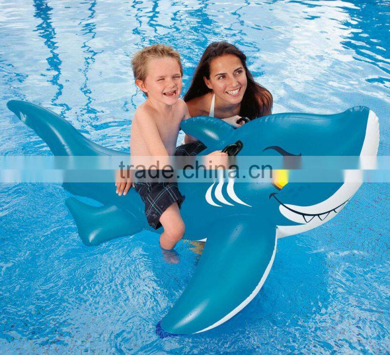 Summer Day Favorite can ride inflatable shark for swimming pool