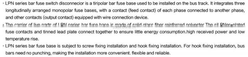 VERTICAL Fuse Disconnecting Switch