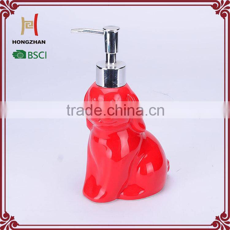 Animal lotion/soap dispenser ceramic