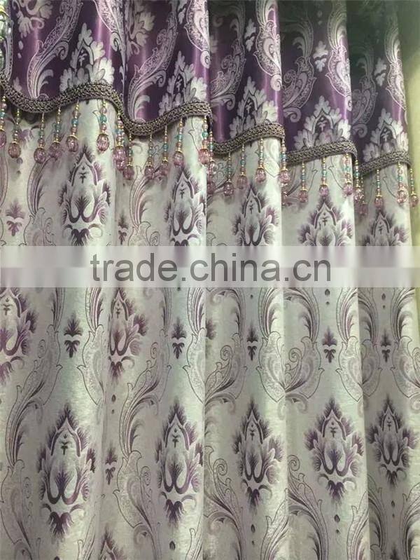 Window curtains design ready made curtains jacquard curtain