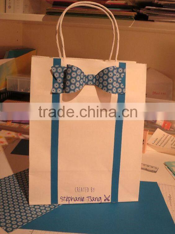 OEM kraft paper bag twisted handle paper bag paper handle new design paper bag