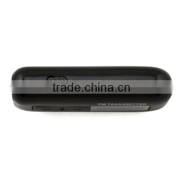 Compact folding design 3.5mm fm transmitter for car audio