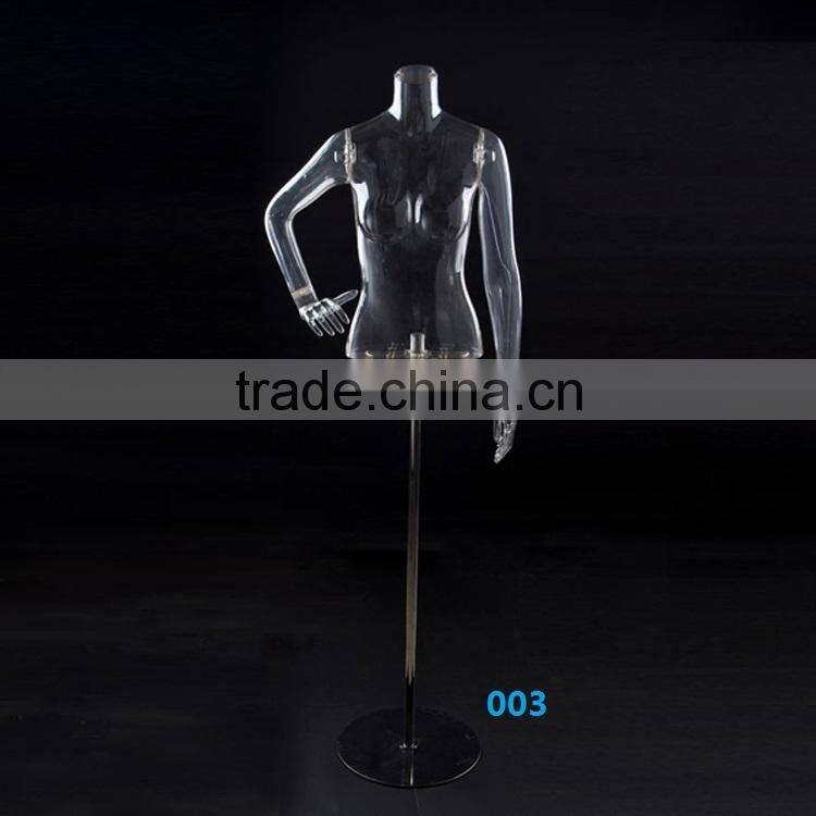 Sexy transparent torso mannequin upper body on slae