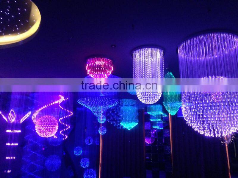 Optic fiber light decoration for pub ,fancy fiber optic lighting,fancy fiber optic lighting om057