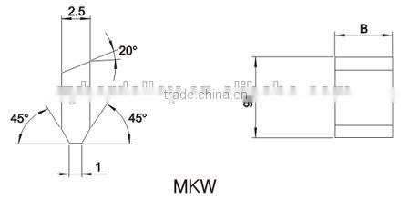 sintered YG8 fresh material MKW series High strength tungsten carbide saw tips