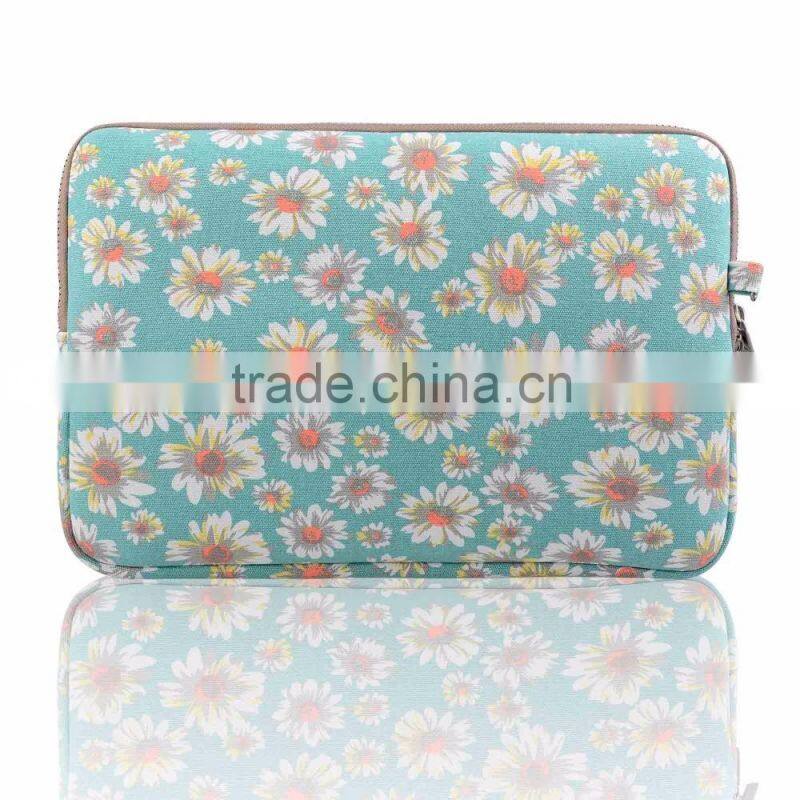 2016 Canvas sleeve with bag For Macbook/Laptop air pro retina 13";manufacturers Sleeve For ipad Macbook Air Pro 9.7/11/12/13/15"