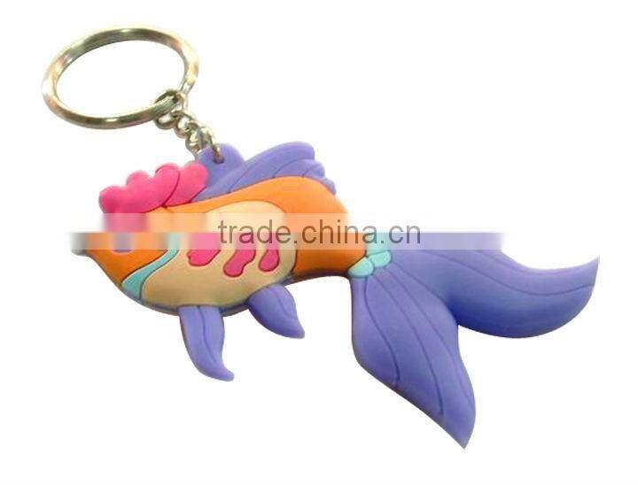 high quality silicone custom key chain