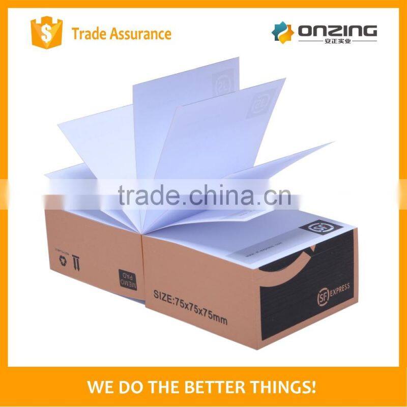 Custom logo printed promotional paper block note cube memo pad set