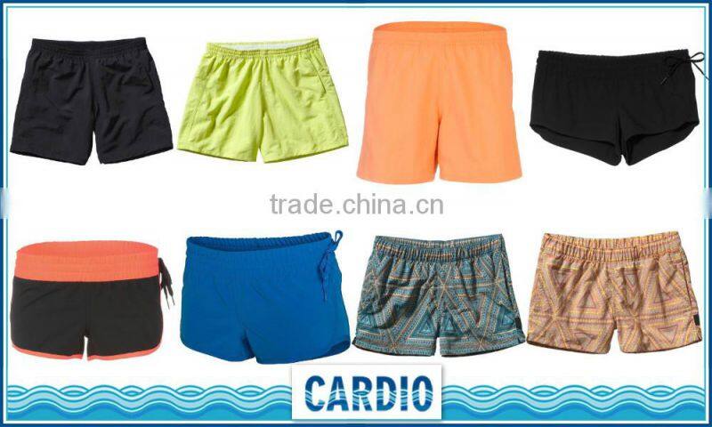 women's white color beach walking shorts