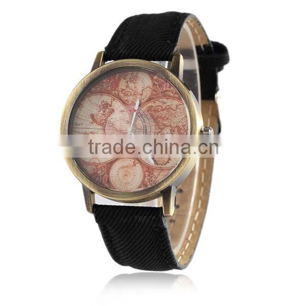 Newest Map Face Design Women Watch Wholesale