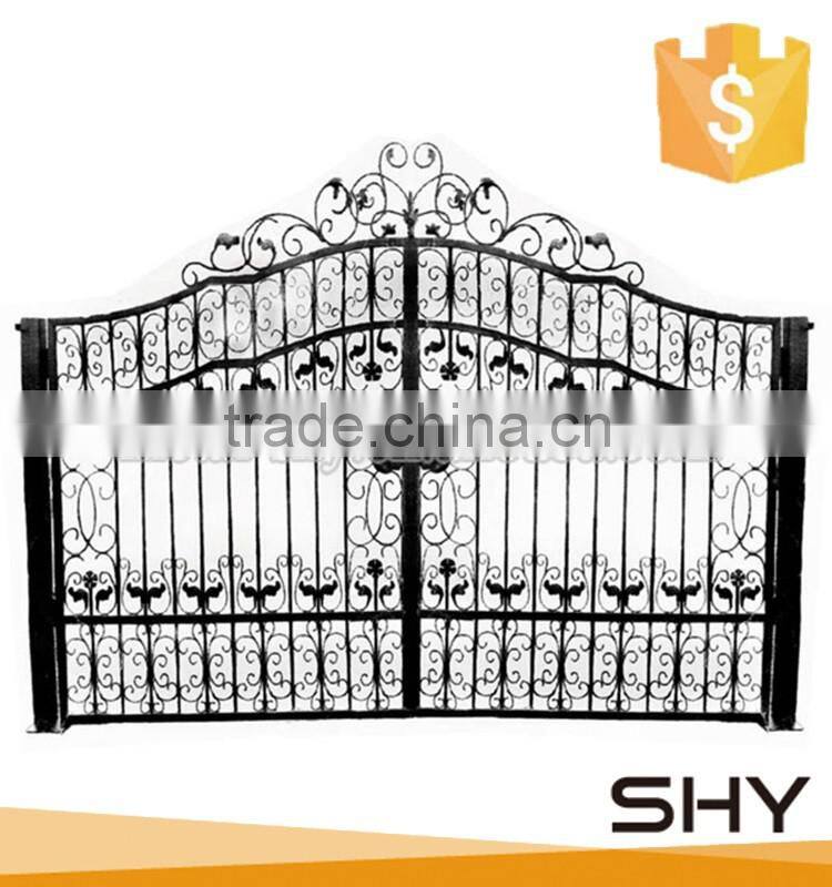 Metal wrought iron beautiful decoration door