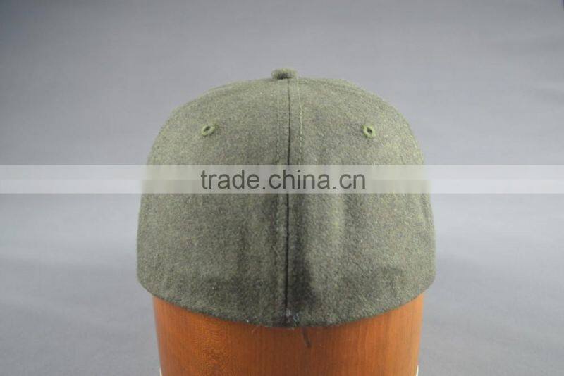 Custom military flat brim fitted caps