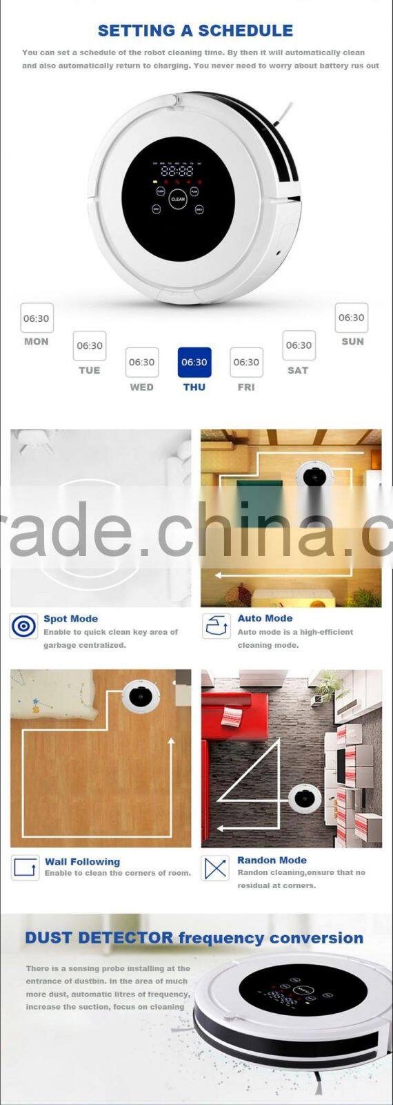 China Whole Sale Cheap Robotic Vacuum Cleaner Vacum Cleaning Robot Cleaners