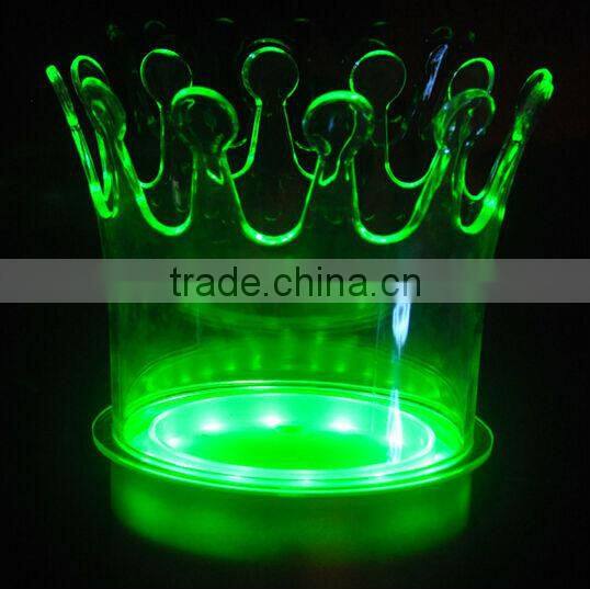 plastic led lighted ice bucket, ice bucket led for CIROC