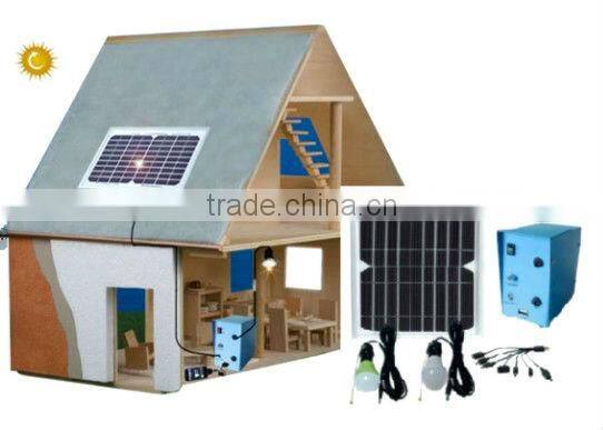 5w solar led home system with mobile charger USB lighting for house charged by sunlight