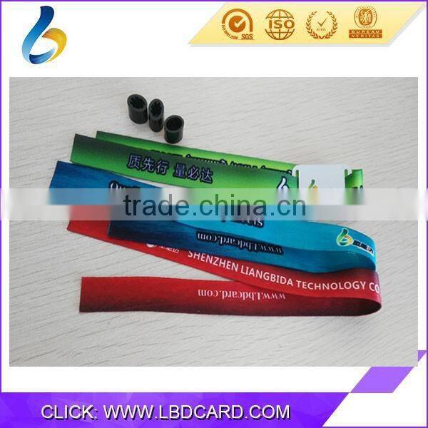 Low Price High Quality MIFARE Classic 1K RFID Printed Woven Wristband