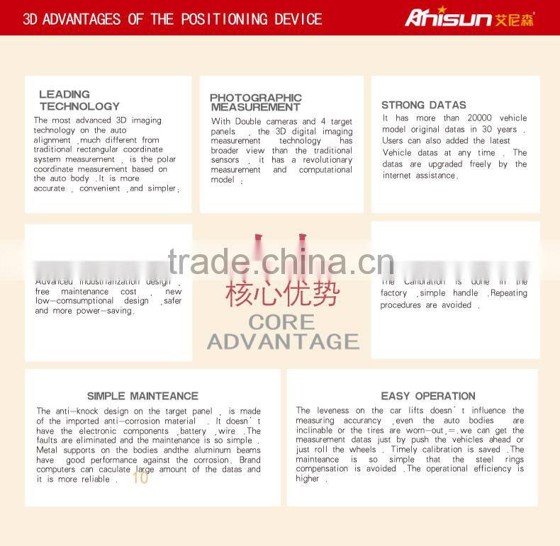 3D precision wheel alignment clamp machine price for sale with CE approval