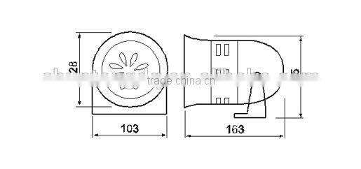 130db horn speaker fire security alarm siren MS-290