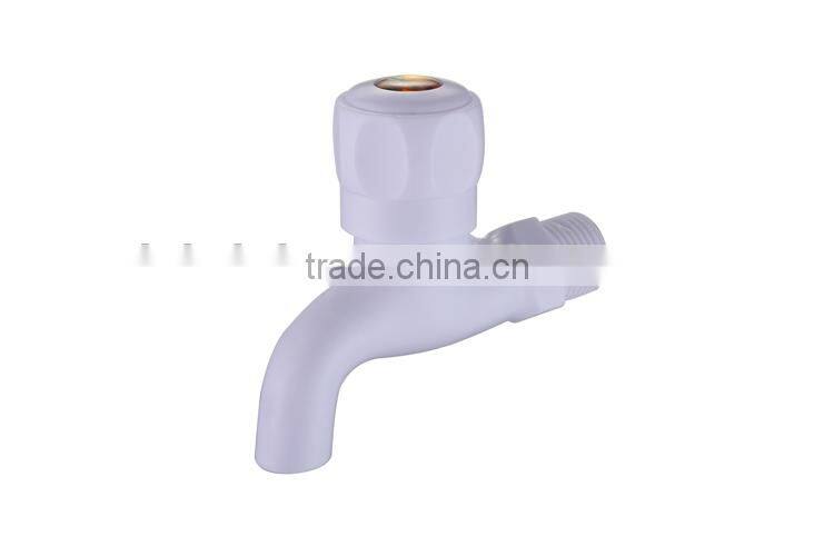 White Single cold plastic faucet