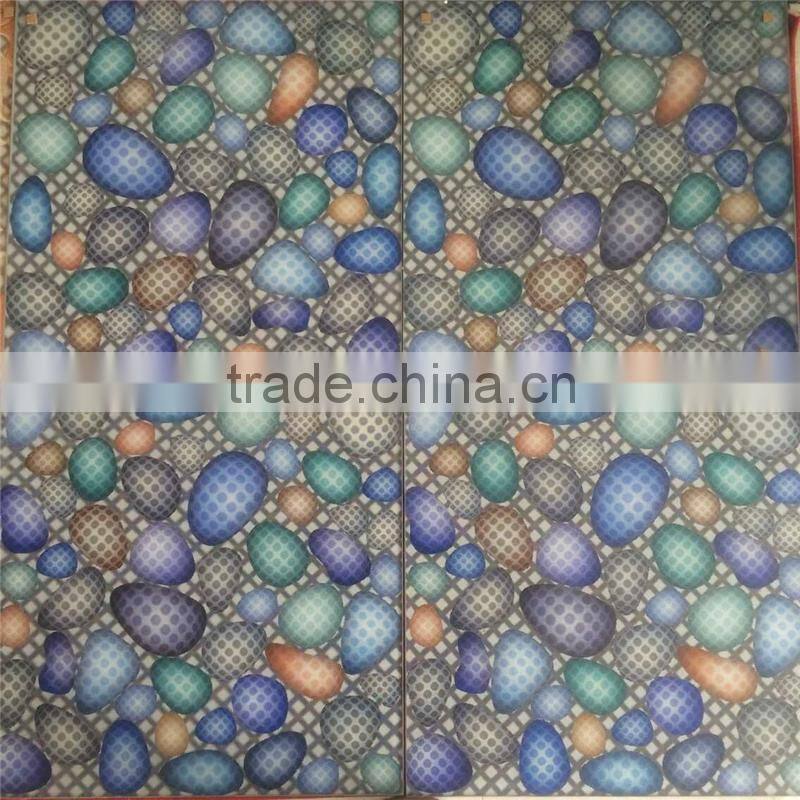 ivory color back painted decorative phantom 3d Glass panel