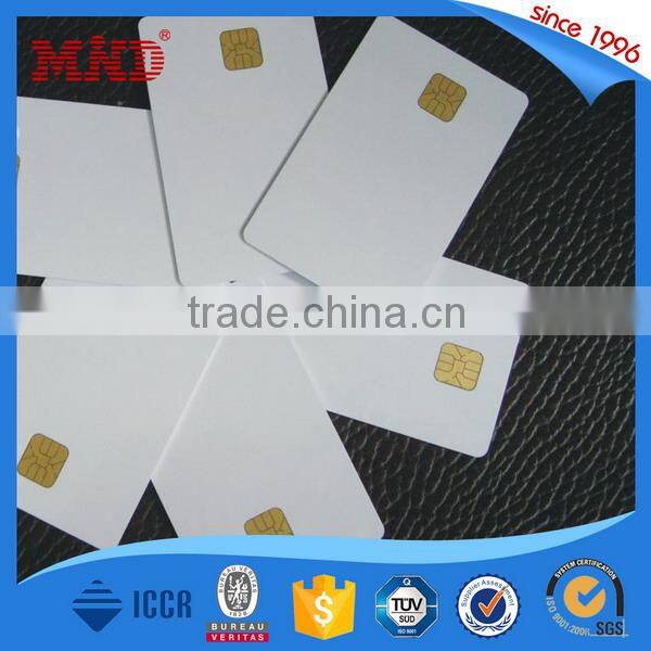 MDC121 plastic printed contact smart ic card with magnetic stripe