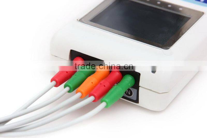 24 Hours Holter Monitor Medical Equipment Cardiac Heart Monitor 3/12 Channel ECG Holter Price with Free Software-Shelly