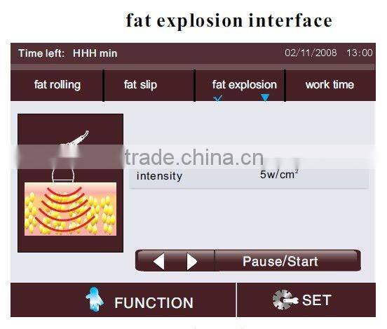 F002 ---- Ultrasound Vacuum Cavitation Liposuction Fat Slimming Machine With LED Optical Roller