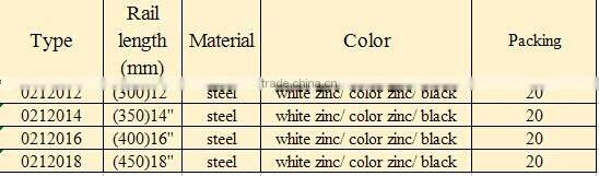 Adjustable Steel Ball Bearing Keyboard Drawer Slide Rail