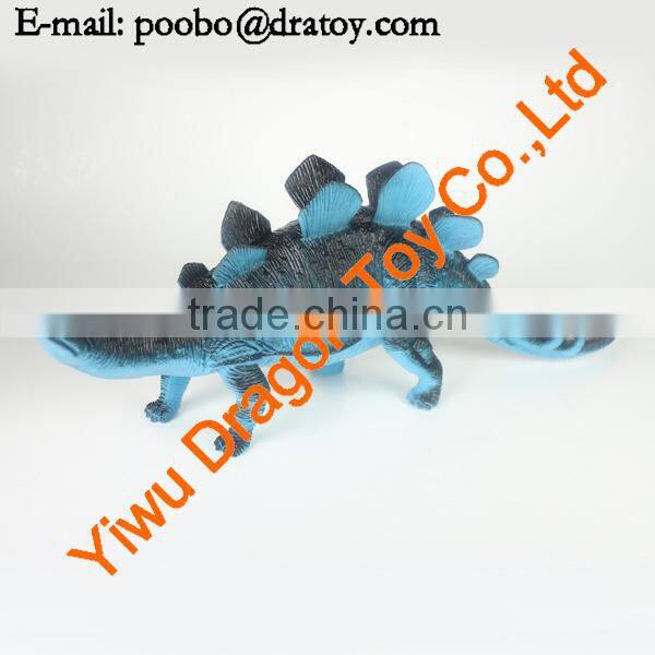 A variety of colorful dinosaur toys