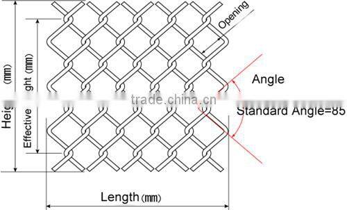 Residential building use Good rigidity Galvanized chain link fence panels