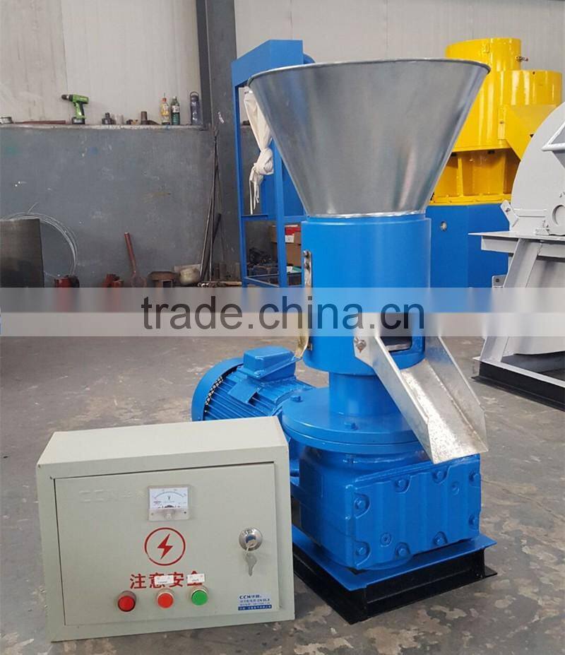 100~120kg/h rotating roller type biomass waste pellet machine/pellet granulator machine for home use