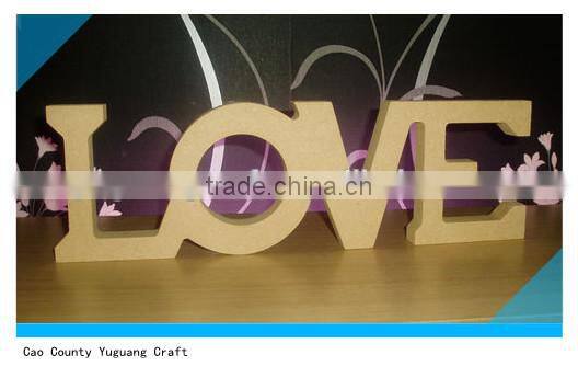 wooden arts and crafts customized MDF letters English alphabet