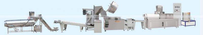 Baked extruded pellet snack making machine