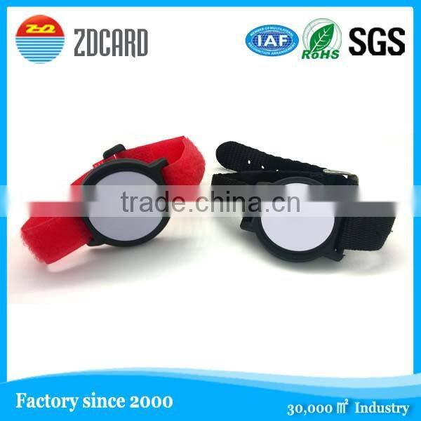 High class cheap price rfid nfc fabric woven bracelet wristband