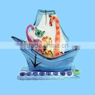 8 candles sea world ceramic decorative menorah