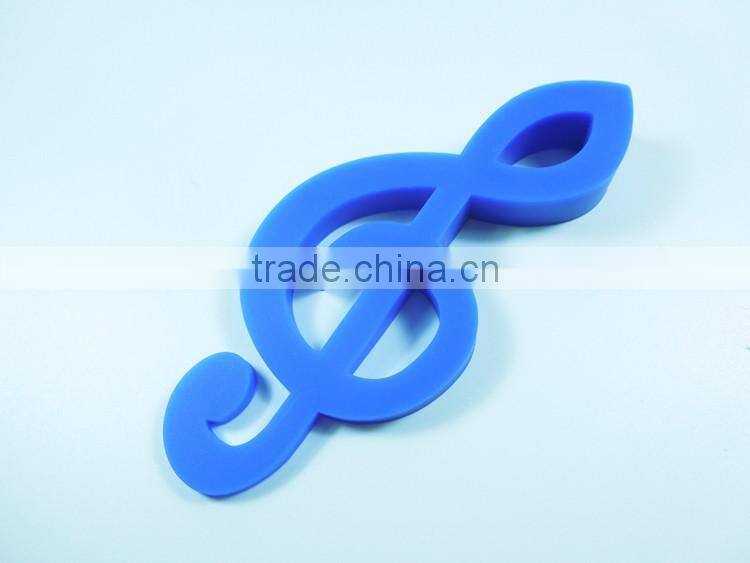 New arrival music note shape funny silicone door stops