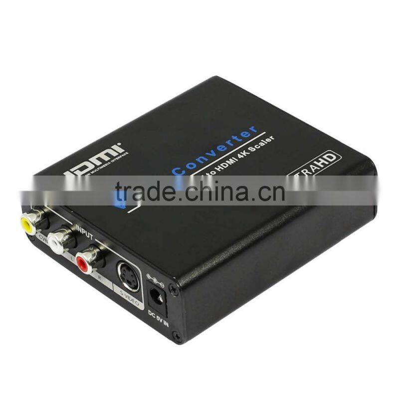 AV/SV to HDMI 4Kx2K@60Hz output Scaler Converter Box