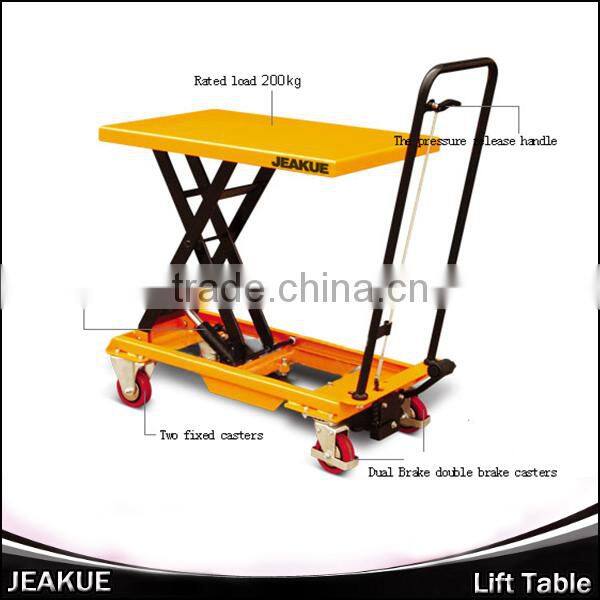 2015 New 800kg Ecomomical Pedal Hydraulic lift table