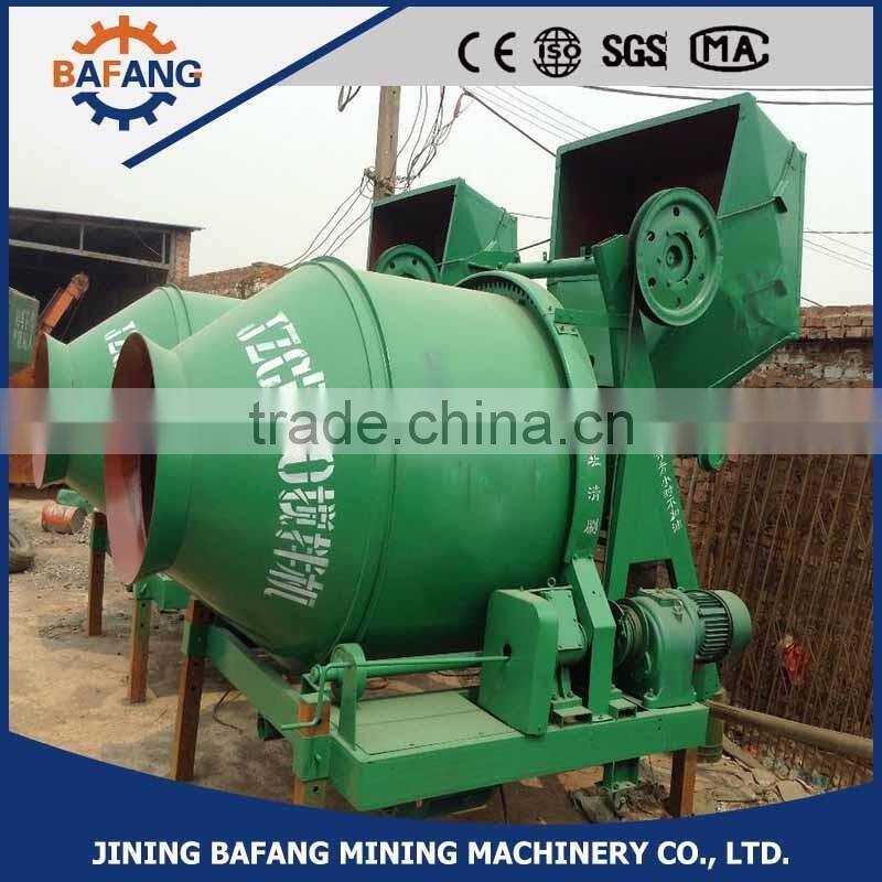 JZC-350 Construction used concrete Mixer/Cement mixer machine with Hydraulic Tipping Hopper