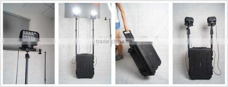 2*50W High power extensible mobile rechargeable portable Police Military light