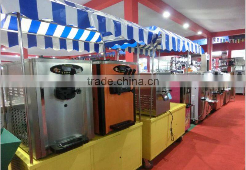 Double pans durable fry ice cream machine,fry ice cream machine price ZQR2170S
