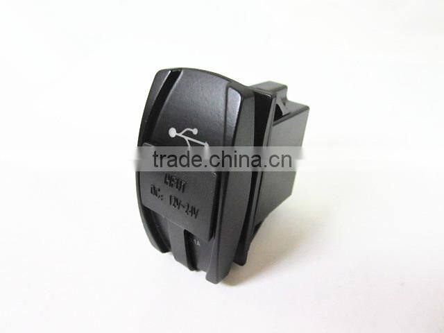Car Marine DC12V 24V 36V Female USB Socket Carling Switch Style