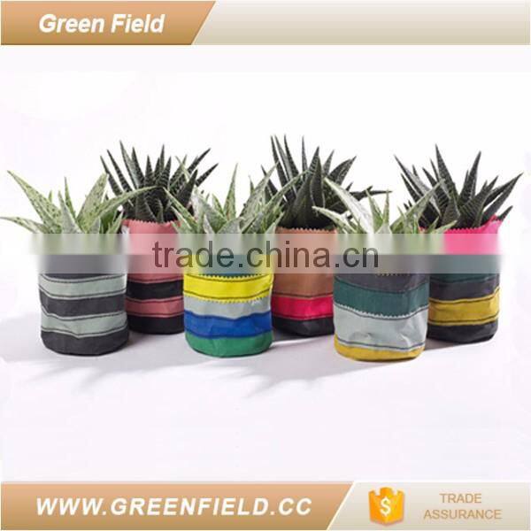 Canvas flower pot garden decor plant pot